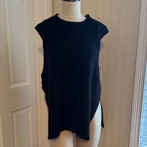 H&M Black Sleeveless Knit Tunic Top